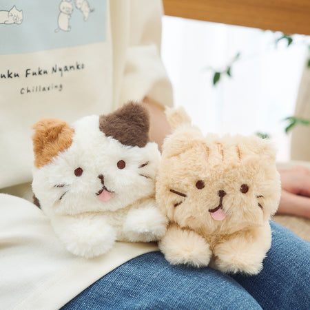 ふくふくにゃんこ ごろにゃんぬいぐるみ(ミケ・チャチャ)